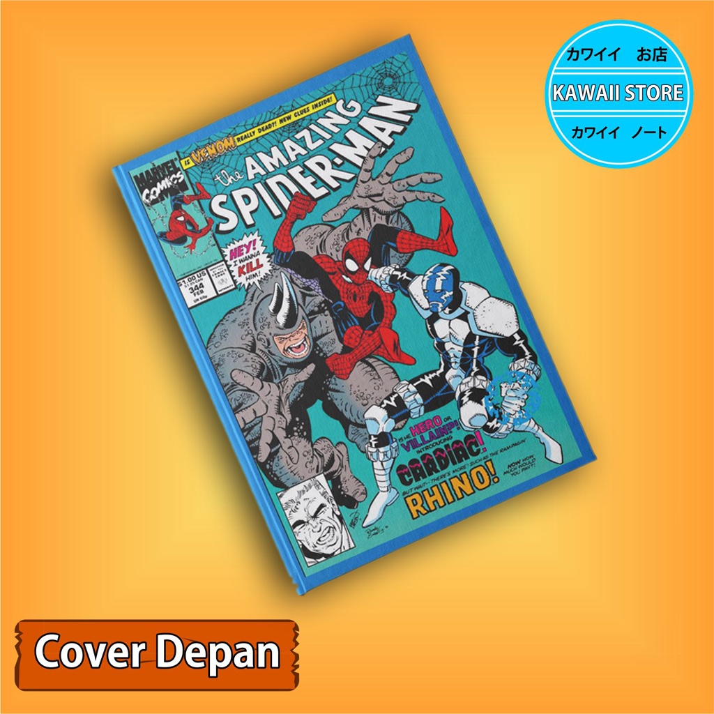 

Notebook / Pocket book Hard Cover Film Marvel SPIDERMAN KLASIK COVER 02 uk A5 & A6 / Notes Book