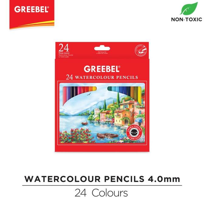 

Greebel 6724 3.7 Extra Strong Water Colour Pencil 24 Warna