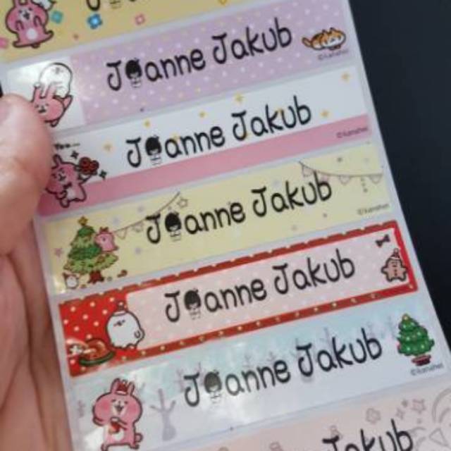 

Kanahei label nama waterproof Edisi Natal