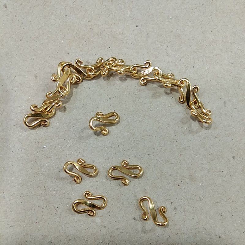pengait kalung atau gelang emas muda ukuran 2 mili