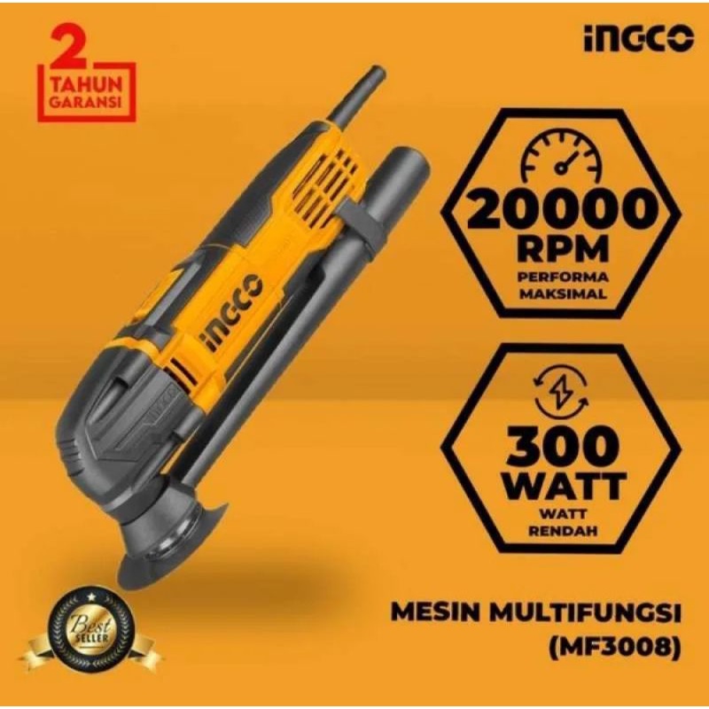 MESIN MULTIFUNGSI CUTTER MULTI OSKILASI OSCILLATING TOOLS SET INGCO