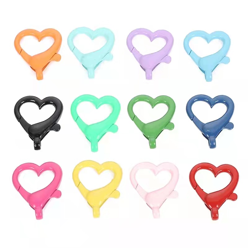 Kokot Udang Kait Besi Bentuk Love Warna-Warni Harga/10pc