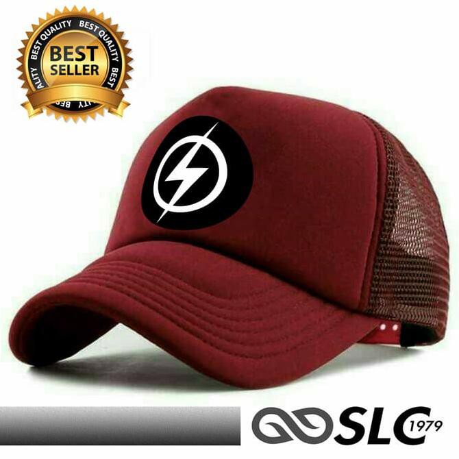 Pengiriman Cepat topi basseball..> TOPI JARING TRUCKER THE FLASH K6 - SLC STOK TERBATAS