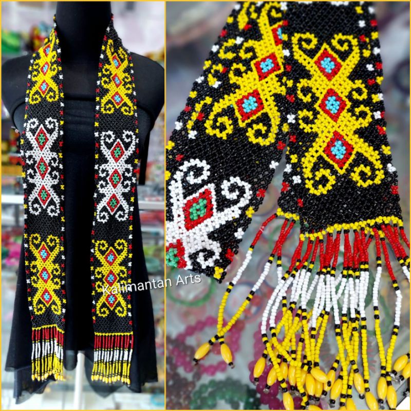 Syal Manik Dayak / Syal Kalimantan-B