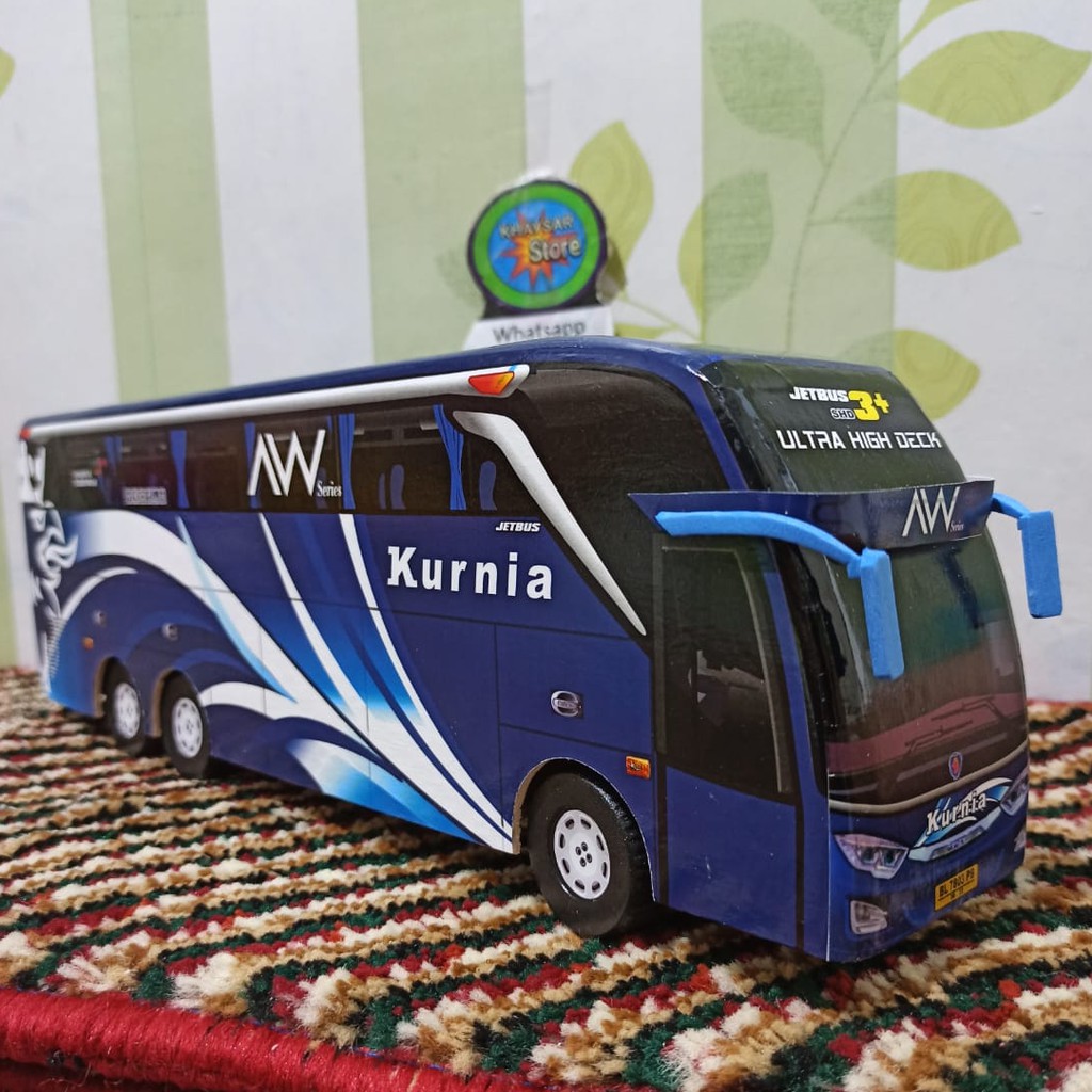 miniatur bus bis KURNIA double deker