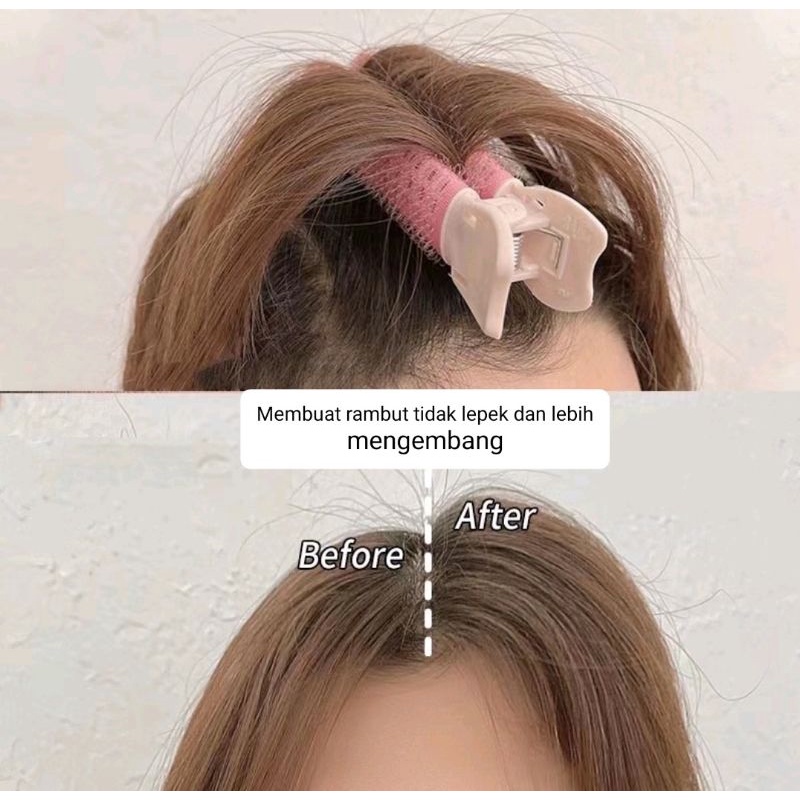 KOREAN ROLL HEATLESS HAIR STYLE CURLER - ROL VELCRO PONI ANTI LEPEK PREMIUM ALA KOREA - ROL ROLL RAMBUT PLASTIK MURAH