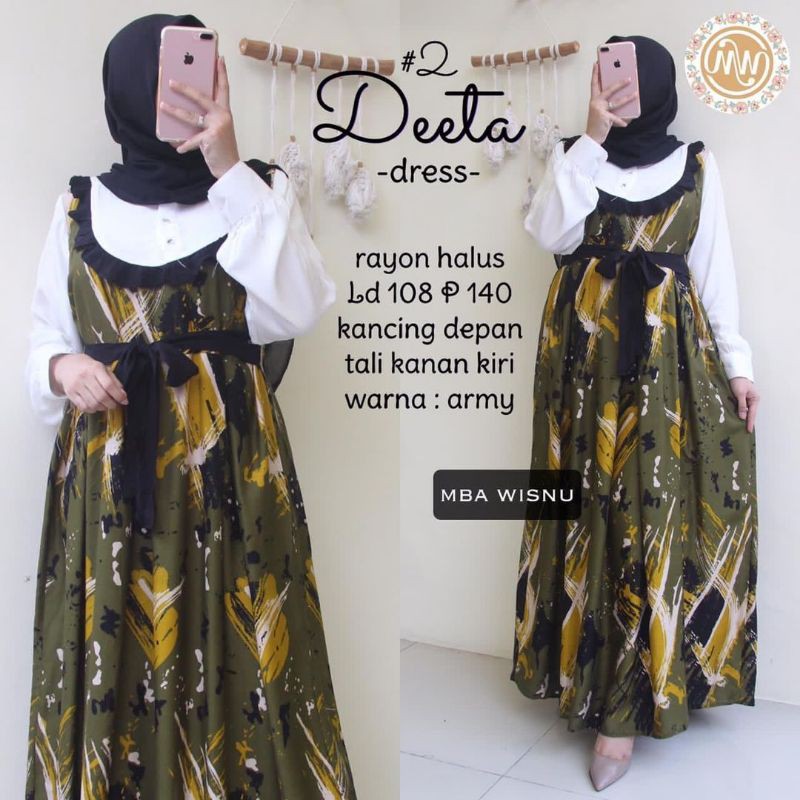 Gamis None Belanda Deeta Dress Mba Wisnu