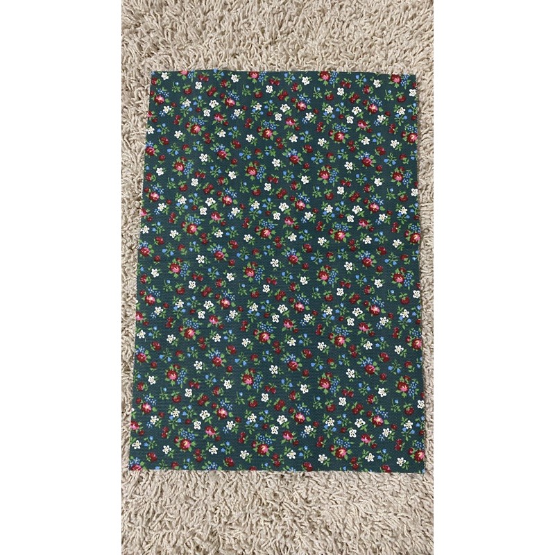 kain perca kanvas motif bunga