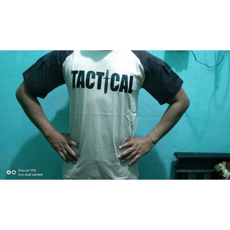 Kaos Tactical Lengan Pendek/Baju Tactical Lengan Pendek Sablon Tactical