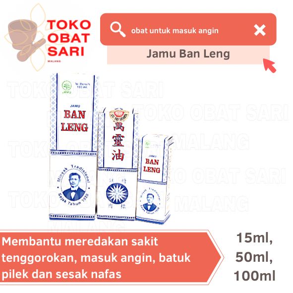 

Jamu Ban Leng untuk masuk angin