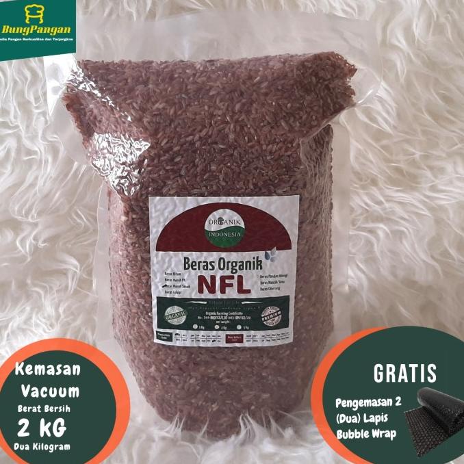 

2Kg Beras Merah Organik Premium NFL bersertifikat utk diet, diabet dll