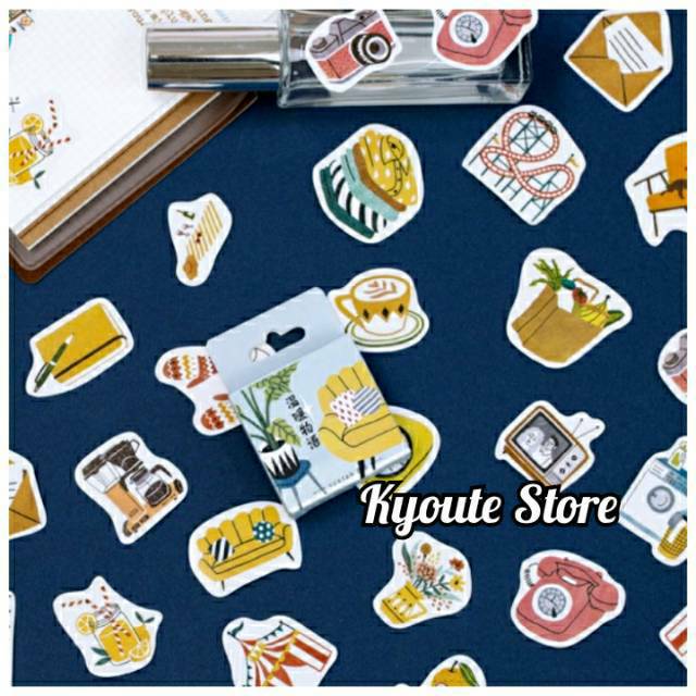 

50 pcs Sticker Deco Seal Daily Stuff Scrapbook DIY Bujo Planner Diary Journal