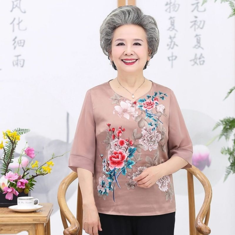 MDLV ~ 0001# Longevity CNY Blouse Premium Blouse Sincia Blouse Import fashion Import