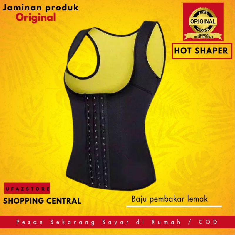 KORSET CORSET WANITA PRIA CAMI HOT SHAPERS WAIST CINCHER / korset baju olahraga pembakar lemak tubuh
