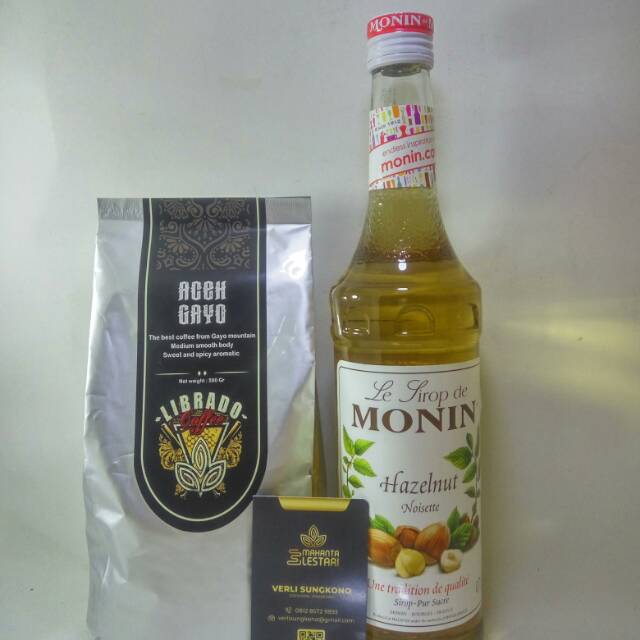 

PROMO syrup monin 700ml dan biji kopi librado coffee 1kg arabika