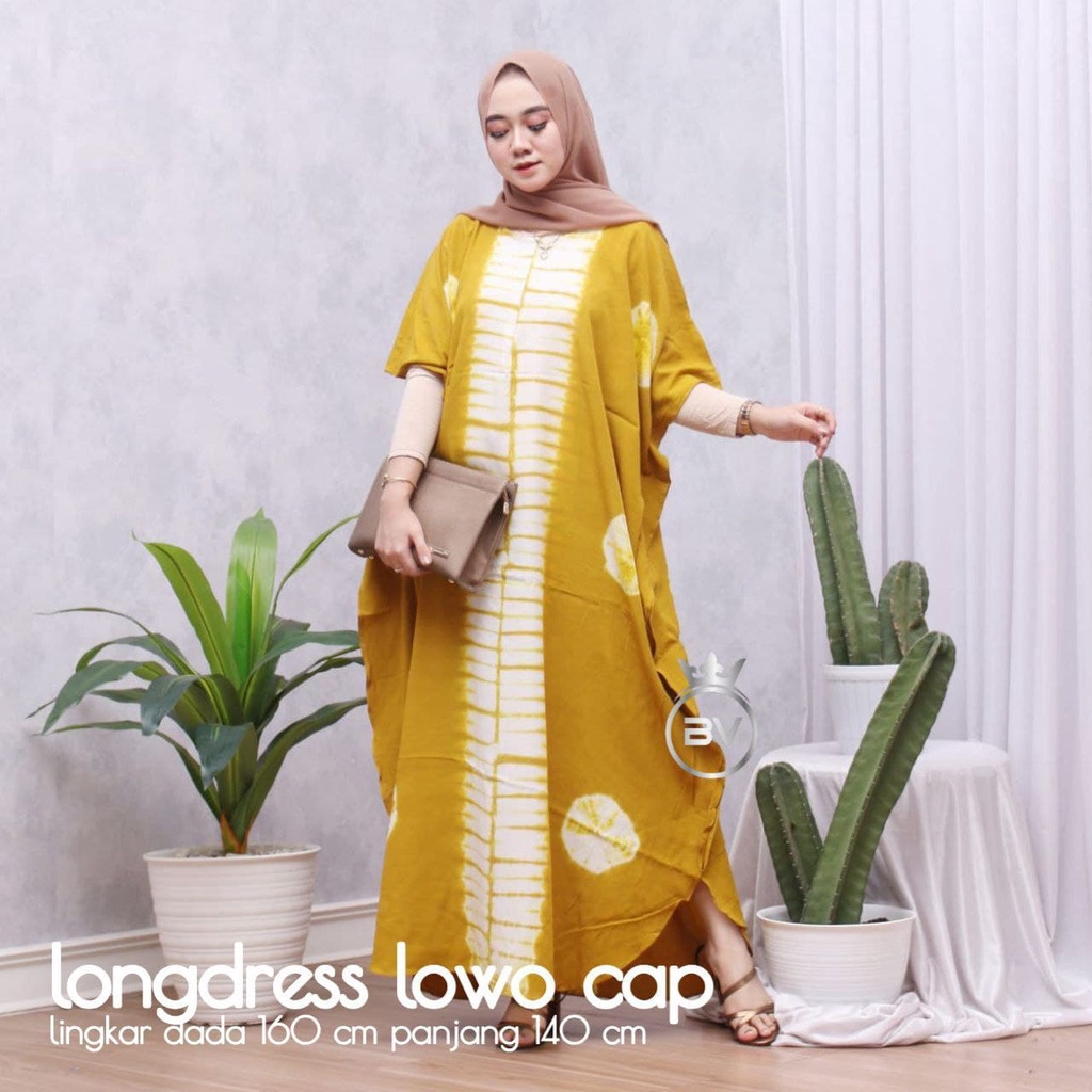 LONGDRESS JUMBO LOWO BATIK CAP ASHANTY/  DRESS KAFTAN / KAFTAN DRESS / DASTER DAILY / LONGDRESS  KAF