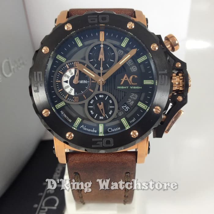 jam tangan pria/cowok alexandre christie ac 9201 original resmi