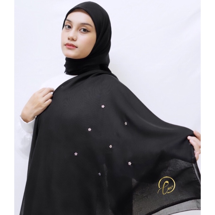 Ljubav.id - Segi Empat Manik - Jasmine Series - Voal Paris Aksesories - Hijab Paris Premium - Voal P
