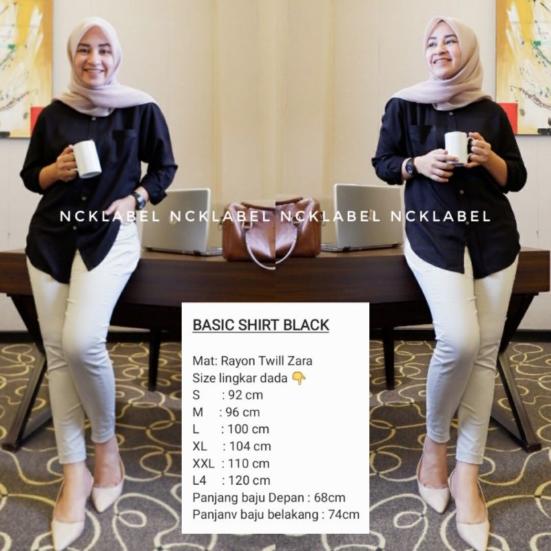BEST SELLER Blouse Kemeja Atasan Wanita Basic Original NCK Label