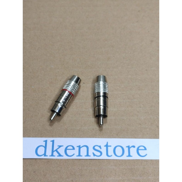 Jek RCA silver ser konektor plug jack Rca