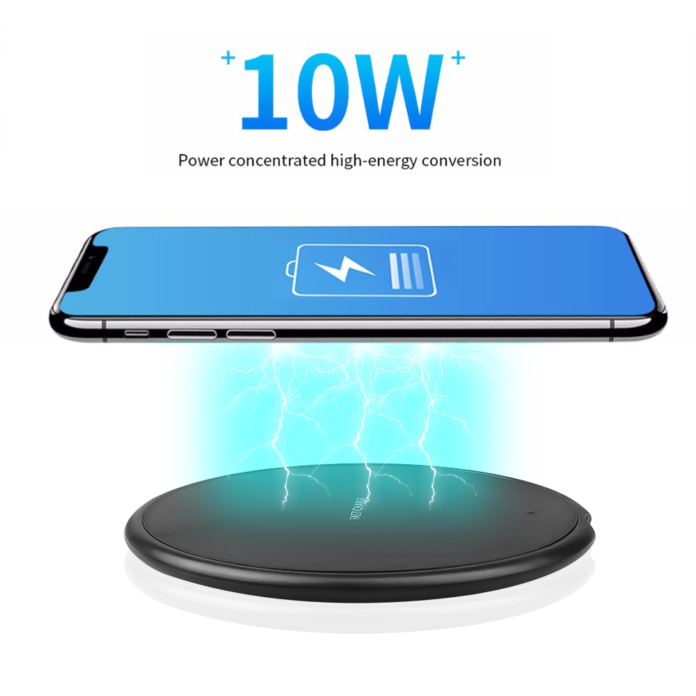 Qi 10W Fast Wireless Charger for Samsung Galaxy S9/s9+ S8 S7 Note 9 S7