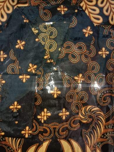 Kemeja Batik Pria Katun Polos Sopal Batik Prada / Baju Batik Pria