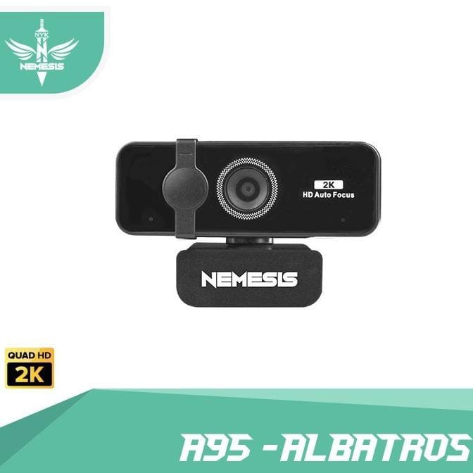 Webcam Nyk A95 Albatros QHD with 2k Resolution - Hitam