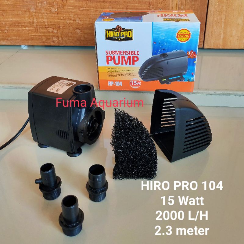 HIRO PRO 104 Pompa Celup Filter Aquarium Aquascape Hidroponik Submersible Pump Power Head