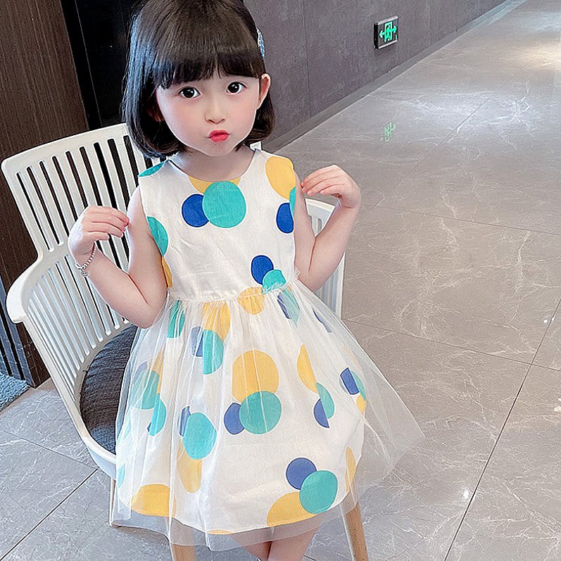 Dress Anak Perempuan Cute Wings Polkadot