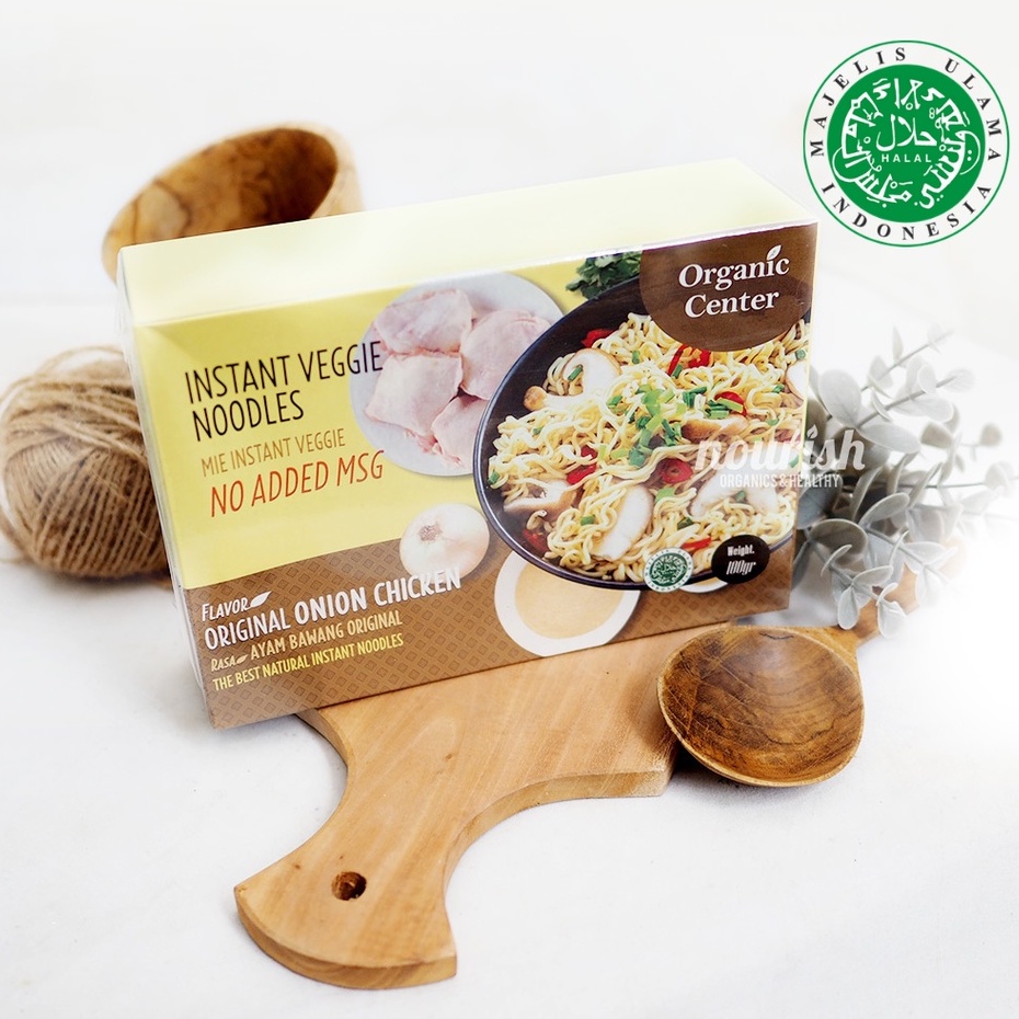 Organic Center, Mie Ayam Bawang 100 gr (NO MSG)