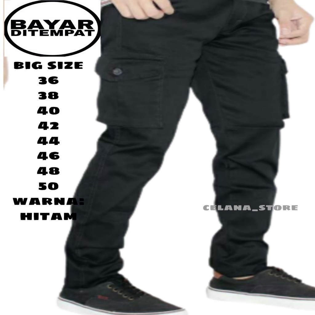 [celana_store] celana cargo big size/celana cargo panjang pria big size/celana cargo pria jumbo/COD