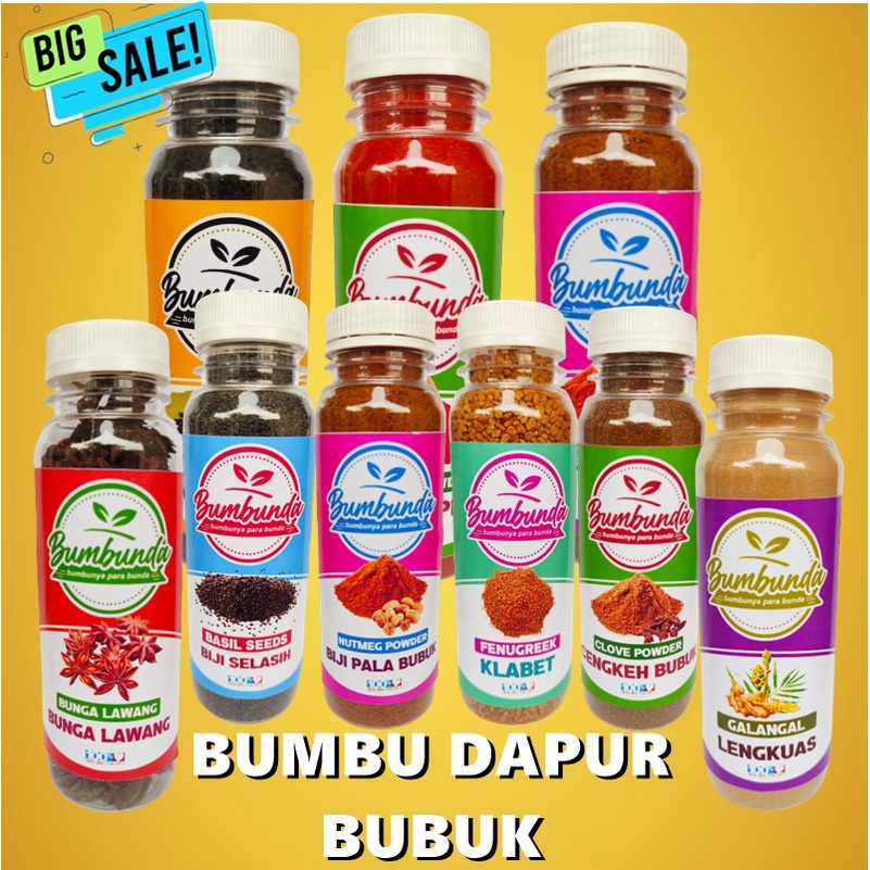 

BUMBU MASAK DAPUR REMPAH REMPAH LENGKAP MURAH BUMBUNDA