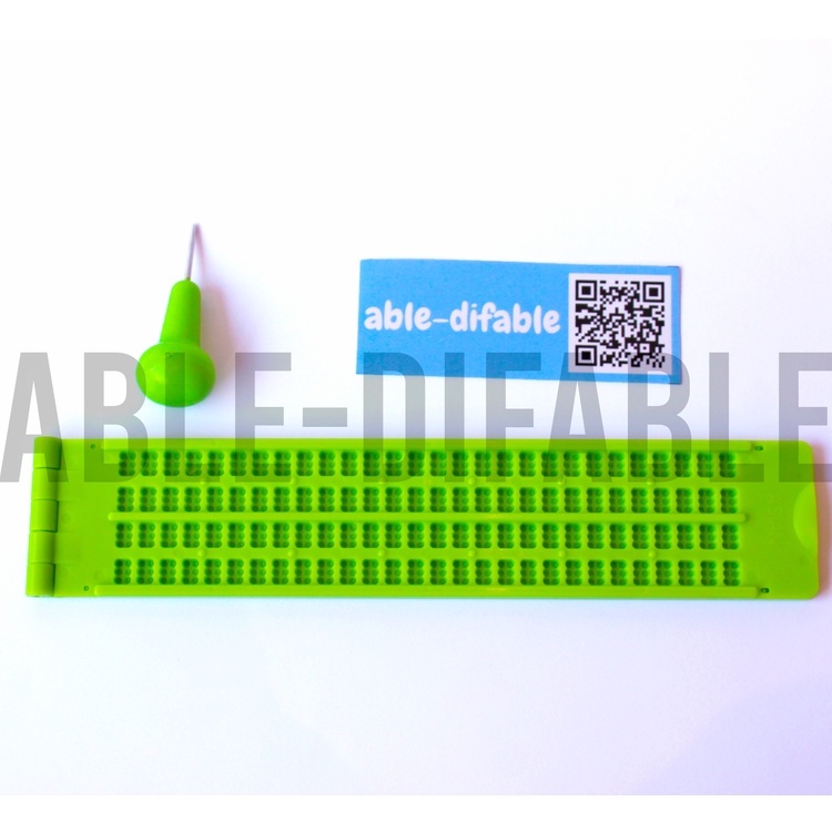 

REGLET SLATE BRAILLE | RIGLET 4 BARIS | TULIS TUNA NETRA | PAPAN TULIS BRAILLE | DIFABEL DISABILITAS