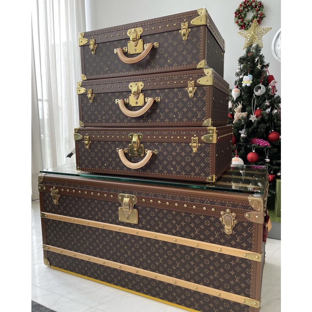 PO LV courrier lozine 110 trunk monogram furniture meja tamu table box