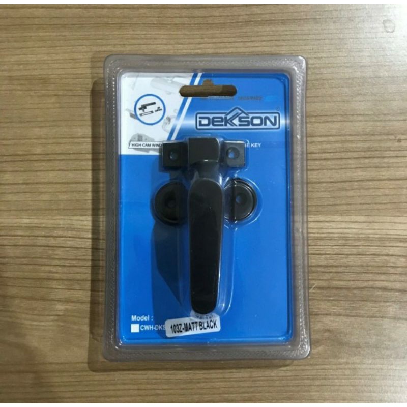 Cam Window Handle Dekkson Hitam Matt Black/Rambuncis Jendela Dekson/Slot Jendela