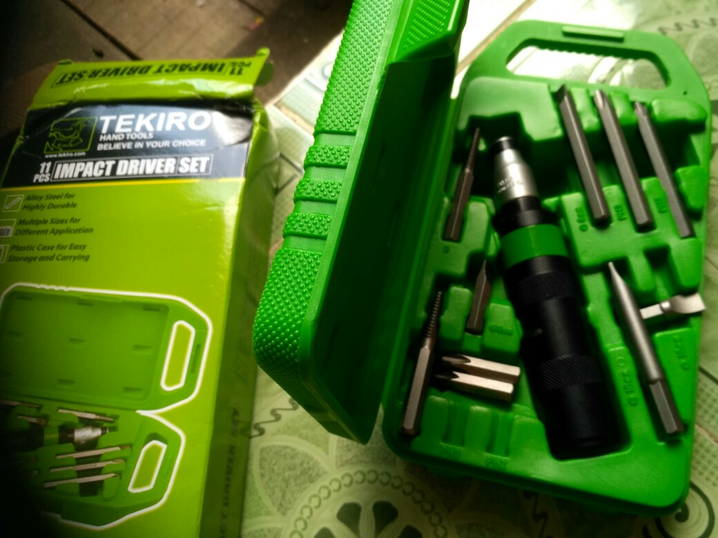 Obeng Ketok Set 11 Pcs Tekiro Impact Driver Mata 11pcs Ph 1 2 3 Ph1 Ph2 Ph3 Box Kotak Plastik 5 7 9