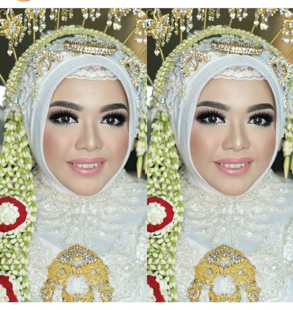 Headpiece rample pengantin hijab solo