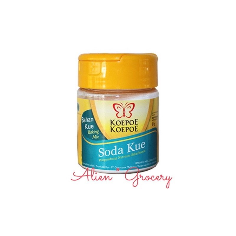 Soda Kue Baking Soda Cap Koepoe Kupu 81gr