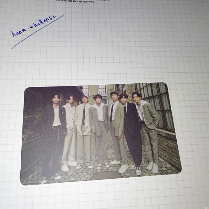 Photocard bts group orul BE