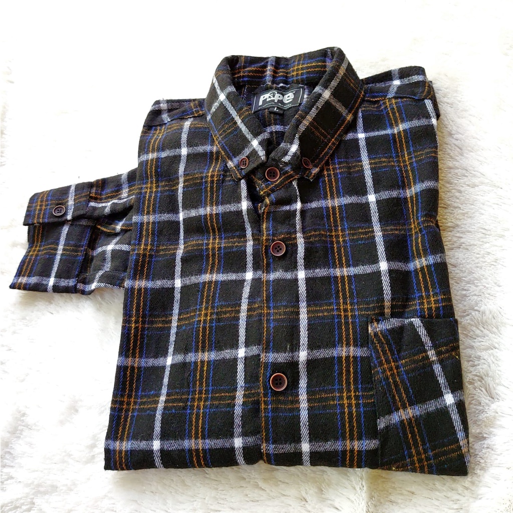 Other kemeja Lengan Panjang Pria Wanita Hijab Ootd Cewek flanel kotak kotak terlaris saat ini Viral tiktok-PREMIUM F8