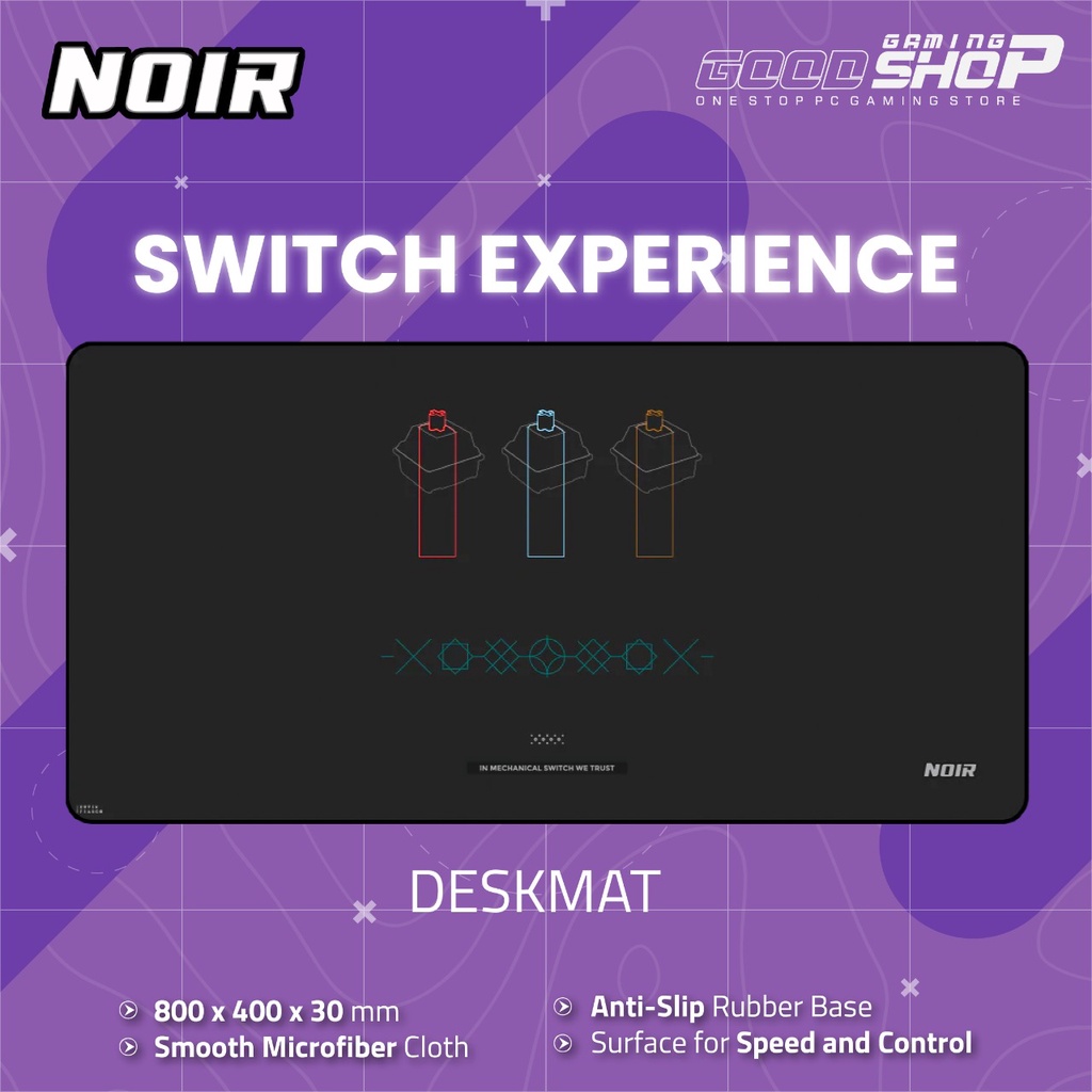 Noir Switch Experience Deskmat Mousepad