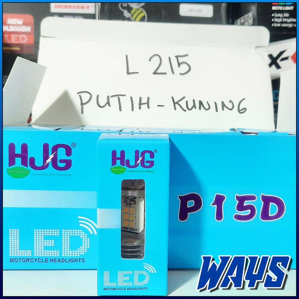 [L215] Lampu 12 LED H6 Putih Kuning Motor Mio Soul GT Beat Vario 110 125 Supra Revo Jupiter Vega