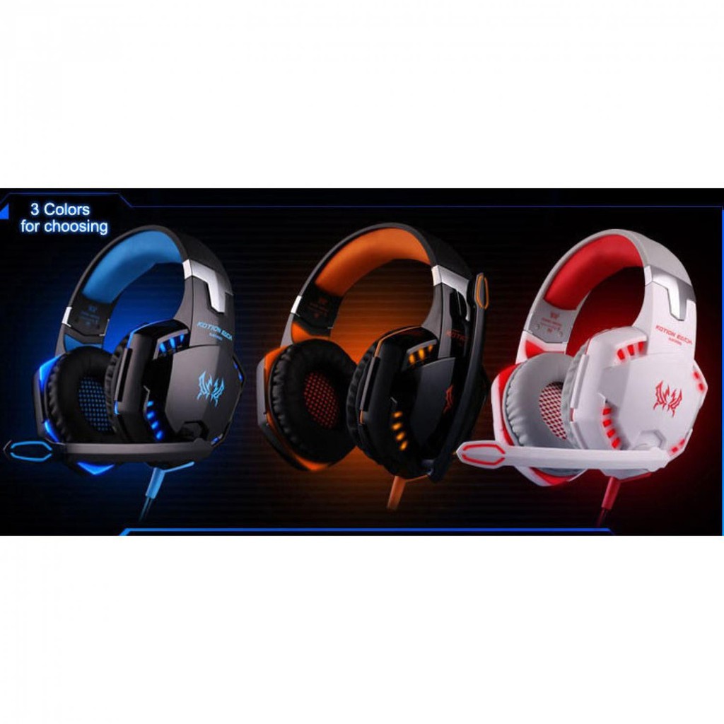 Headphone Kotion Each G2000 Gaming Headset Super Bass with LED Light