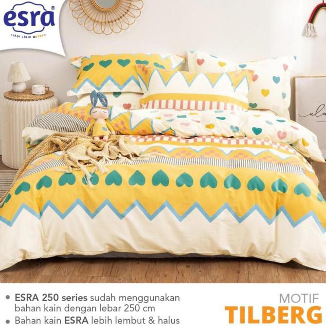 Jual Bed Cover Set Katun Cvc King Sized Queen Extra King Esra Bedcover