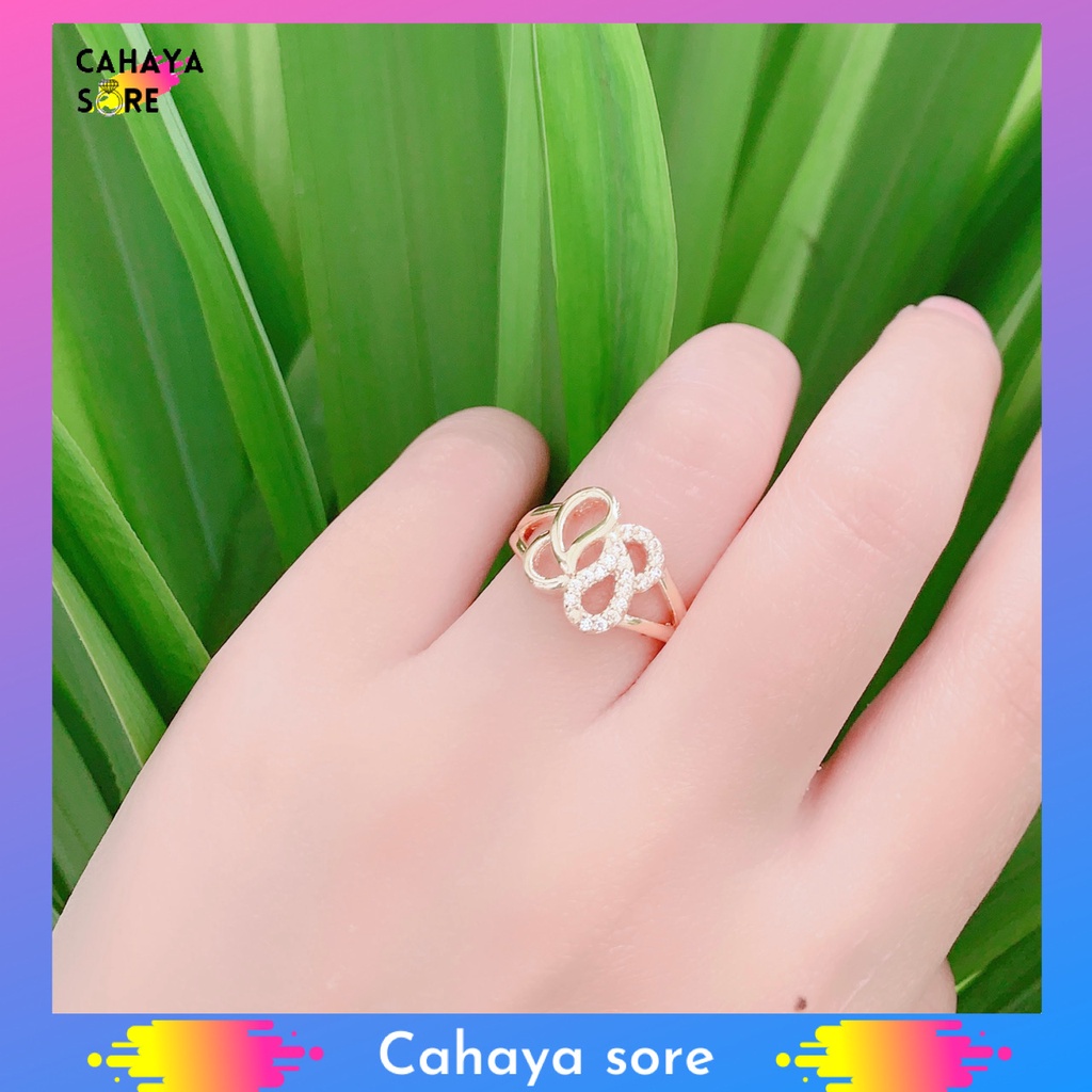 Cincin Xuping Gold Cincin Dewasa Model Permata CD31