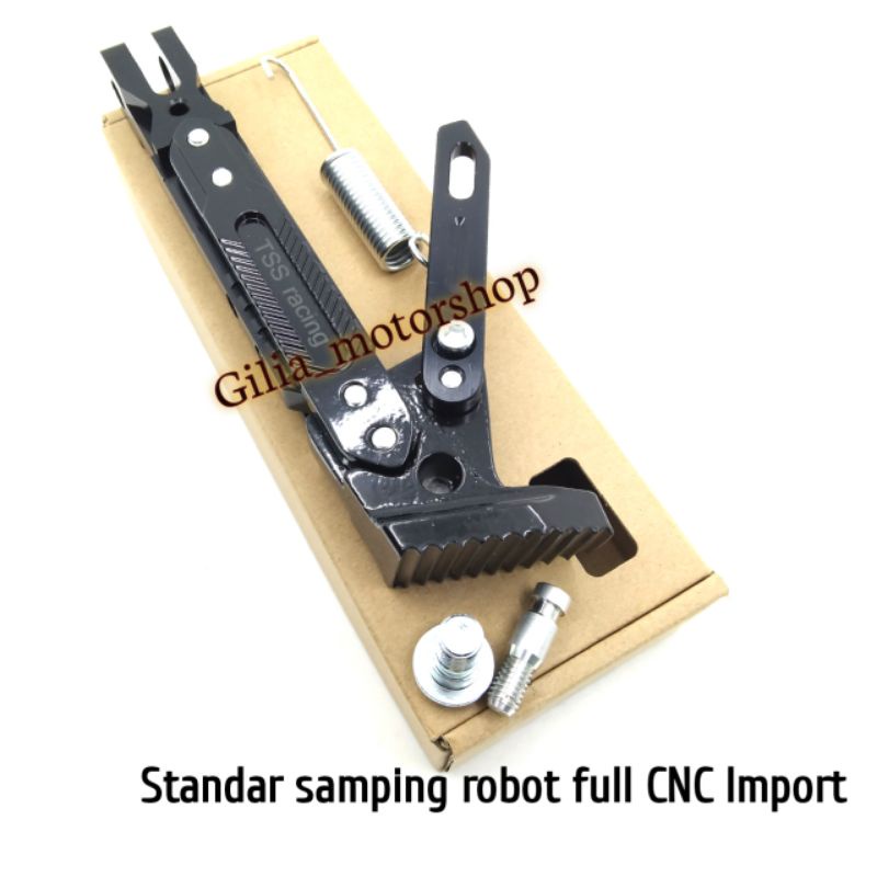 Standar Robot Full Cnc Standar Samping Standar Jagang Samping Robot bisa di stell panjang pendek Universal Scoopy Nmax Mio Beat Pcx