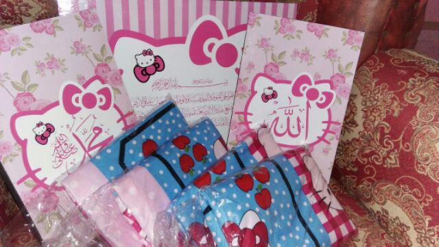 Kaligrafi Hello Kitty Peach