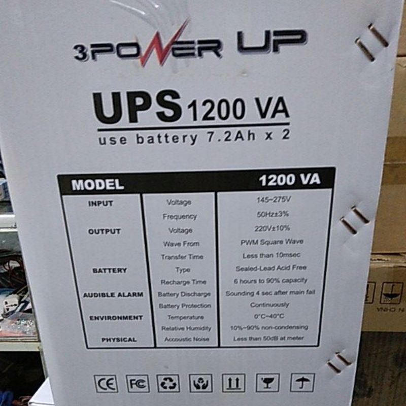 ups power up 1200 va ups 1200va + stabilizer