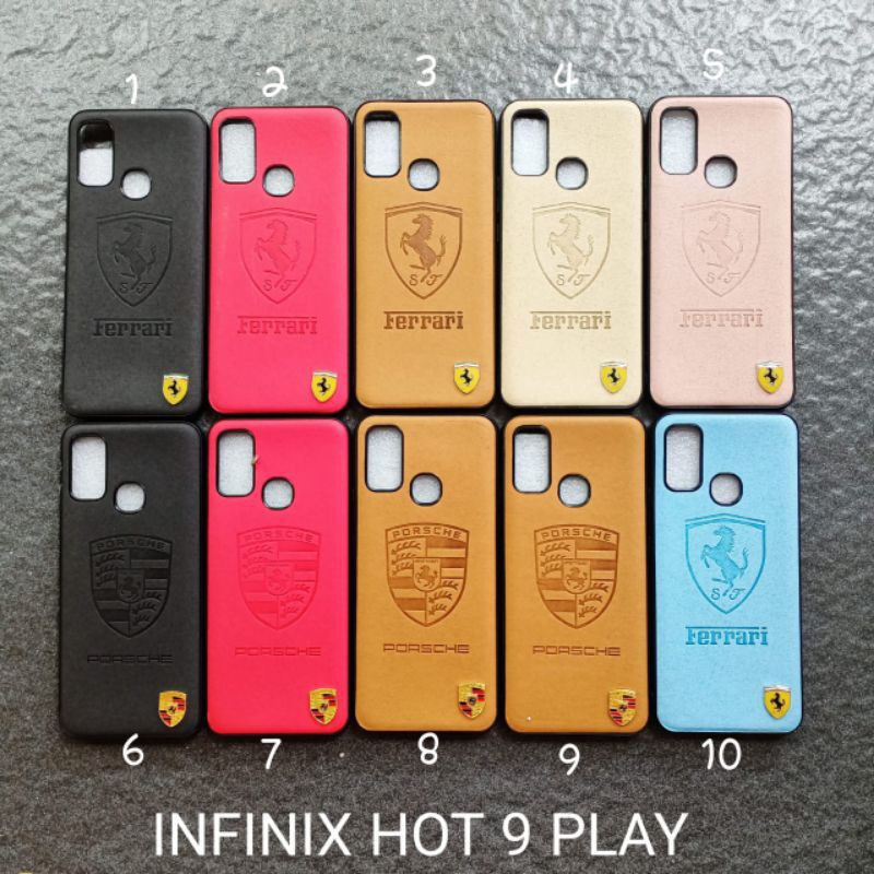 Case leather infinix Hot 9 Play X680 . Hot 9 . Smart 4 X653 soft softcase softshell silikon cover casing kesing housing