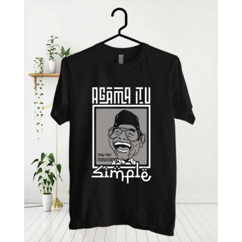 KAOS DISTRO BAPHOMET GUSDUR TOLERANSI AGAMA ISLAM HINDU BUDHA KRISTEN KEREN TERLARIS KEKINIAN UNISEX